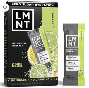 lot 17622 image: LMNT Zero Sugar Electrolyte Drink Mix, Citrus, 6ct, 5 Pack