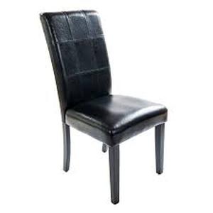lot 63060 image: Home Source Aldama Faux Leather 3-piece Dining Chair Set