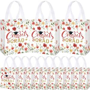 Supervitae 24 Pack Red Graduation Reusable Totes