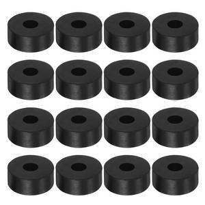 lot 107 image: HARFINGTON 16pcs Rubber Spacer 1 Inch OD 0.26 Inch ID 0.4 Inch Thick Neoprene Round Anti Vibration Isolation Pads Isolator Rubber Washers Bushings for Home Cars Boat Accessories, Black