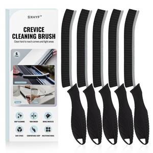 lot 115 image: SXhyf Cleaning Brush - Hard Bristle Crevice Cleaning Brush, Multifunctional Gap Scrub Brush, Kitchen Essentials, Bathroom Cleaner Tools for Household Use, Home, Window, Toilet, Stove - Yellow