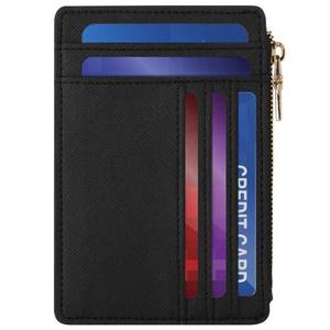 lot 140 image: ZYAOTWQZ small wallet women, RFID thin wallet for women, thin ladies credit card holder (black)