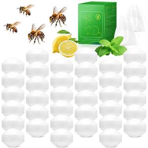 lot 146 image: 36 Pcs Natural Peppermint Oil Wasp and Bee Repellent, Carpenter Bee Repellent for Yellow Jackets, Hornets, Mud Wasps Deterrent for Indoor Outdoor Patio Garden Porch, Pet and Human Safe