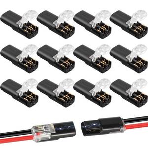 lot 149 image: 2 Pin Low Voltage Wire Plug-in Connector Double-Wire Quick-Connect Secure Connectors 16-18awg