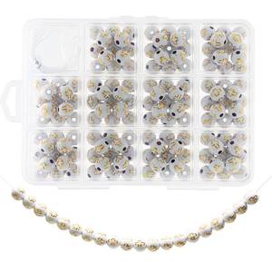 lot 153 image: 143 Pcs 10mm White Acrylic Cross Beads for Bracelet Making, DIY Christian Religious Rosary Beads with 2m Elastic String & 12-Section Storage Box, Jewelry Making Supplies for Men Women