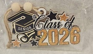 lot 159 image: Class of 2026 Senior Graduation Ornament with Beads and Twine