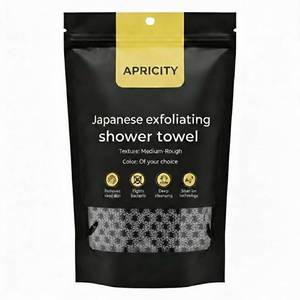 lot 165 image: APRICITY Blissal Exfoliating Shower Towel, 2-in-1 Dual-Sided Body Scrubber & Microfiber Scrub Cloth Set, Advanced Exfoliation for All Skin Types