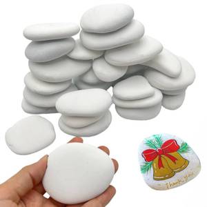 lot 171 image: CYLHCM 2LB White Tiny Painting Rocks, DIY Pebble for Painting Detail, Smooth Surface Stones for Arts, Crafts, Garden, 1.0 to 1.5 inches, Hand Picked Rocks