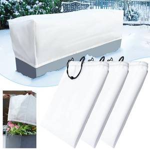 lot 181 image: 3 Pcs Rectangular Winter Plant Box Covers Freeze Protection With Drawstring 2.36 OzYd� Raised Bed Planter Box Frost Protection Covers For Plants In Winter Outdoor (39.3�15.7�17.7 In)