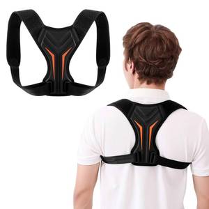 lot 182 image: Ycctvar Back Brace Posture Corrector for Women Men Shoulder Support Straightener Pain Relief Upper Spine Hunchback Thoracic Device Plus Size Straps Correction Fixer Trainer Best Straight Black X-Large