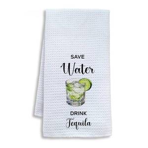 lot 212 image: Shrago Funny Tequila Kitchen Towels, Tequila Gifts for Men Women Dish Tea Bar Towels, Cocktail Lovers Gifts Decorative Hand Towel for Kitchen Bar Cart Decor, 16x24 Inch