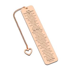 lot 214 image: Granddaughter Graduation Gifts, Granddaughter Gifts from Grandma Mimi Nana, Bookmarks for Reading Kids, College Dorm Essentials for Girls, Birthday Back to School Gift for Granddaughters
