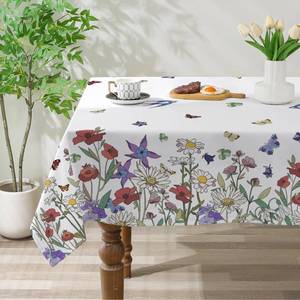 lot 220 image: cusugbaso Spring Tablecloth 60x120 for Recatangle Table - Green Spring Decorations for Home - Holiday Floral Table Cloth Farmhouse Decor for Home, Party