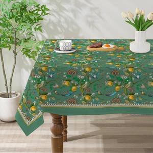 lot 221 image: cusugbaso Spring Tablecloth 60x120 for Recatangle Table - Green Spring Decorations for Home - Holiday Floral Table Cloth Farmhouse Decor for Home, Party