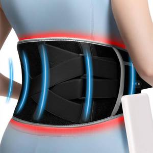 lot 233 image: Cordless Heating Pad for Back Pain Relief 7000mAh Lower Back Massager with 6 Heat 6 Vibration, Portable Heating Pad for Cramps, Birthday Gifts for Women Men Mom Dad