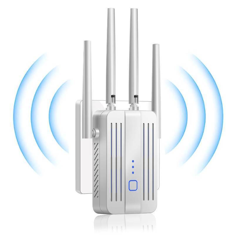lot 5753 image:  WiFi Extender Signal Booster for Home Internet Repeater Long Range Up to 9995 Sq. Ft. for Home and Basement