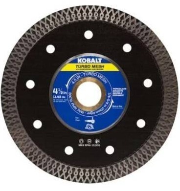 lot 8341 image:  K.balt 4-12 Turbo Mesh Blade 4-12-in WetDry Turbo Rim Diamond Saw Blade