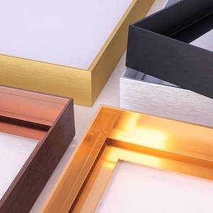 lot 6044 image: GVS-ART DIY Metal Floating Frame for 16X16 Canvas Painting Art,1 12(3.8cm) Depth, Floater Frame,Mental Frame Kit, Cut to Pieces,Not Include Canvas or Mat Brushed Silver Frame