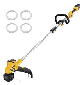 lot 6061 image: 16-Inch Cordless String Trimmer Compatible with DEWALT 20V MAX Battery (Tool Only), Brushless Weed Eater &amp Edger with Dual-Line Bump Feed &amp Dual Safety Switch