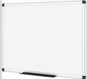lot 6095 image: VIZ-PRO Magnetic Dry Erase Board, 36 X 24 Inches, Silver Aluminium Frame