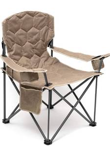 lot 6148 image: SUNNYFEEL XXL Oversized Camping Chair Heavy Duty 500 LBS for Big Tall People Above 64 Padded Blue