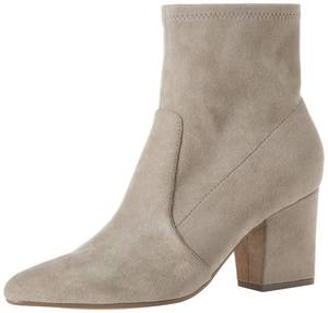 lot 6159 image: Amazon Essentials Womens Fitted Stretch Heel Boot, Dove Grey Microsuede, 8.5 Wide