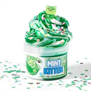 lot 6188 image: JOYIN Slime Party Favors, Mint Kitten Slime - 8 oz., Soft, Non-Sticky, Mess-Free, Stress Relief, and Safe - Toys for Kids Classroom Reward, Boys and Girls Birthday Gifts Party Favors