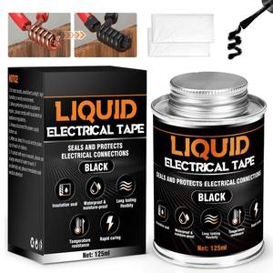 lot 6194 image: Liquid Electrical Tape - Waterproofing Insulating Electrical Glue, Quick-Drying Wire Glue, Temperature Resistant, Used for Outdoor Indoor Wires, Electronic Components & Electrical Equipment (125ml)