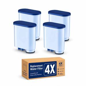 lot 6208 image: Klamol 4-Pack Coffee Filter Compatible with Philips AquaClean CA690310, Replacement Water Filter for LatteGo 5500, 5400, 4400, 4300, 3300, 3200 Series Fully Automatic Espresso Machines