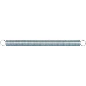 lot 6209 image: Prime-Line SP 9645 Extension Spring, Spring Steel Construction, Nickel-Plated Finish, 0.105 GA x 1-18 in. x 16 in., Closed Single Loop (Single Pack)