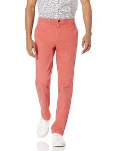 lot 6217 image: Amazon Essentials Mens Slim-Fit All-Day Stretch Casual Chino Pant, Raspberry Red, 30W x 29L