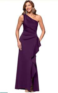lot 245 image: Xscape Womens Off The Shoulder Sequin Floral Lace Overlay Formal Gown with Sweetheart Neckline 16 Retail$250