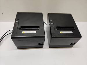 lot 55 image: 2x Thermal Receipt Printers with PowerErrorPaperFeed Indicators