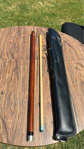 lot 217 image: Pool Cue with Black Carrying Case