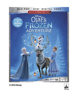 lot 241 image: Olafs Frozen Adventure Plus 6 Disney Tales (Blu-ray  DVD  Digital)