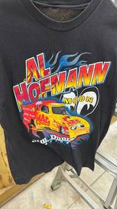lot 313 image: Al Hofmann Moon Drag Racing T-Shirt Black Crew Neck