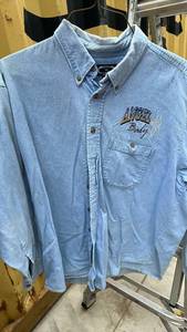 lot 316 image: Three Rivers Angel Baby Denim Button-Up Shirt XL