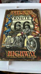 lot 339 image: Americas Route 66 Highway Metal Sign