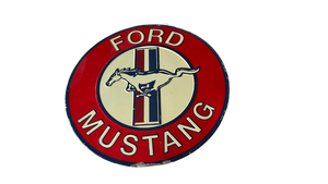 lot 345 image: Ford Mustang Circular Advertising Sign