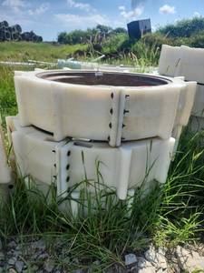 lot 6510 image: Set of 3 Pivot Wheels with Metal Rim