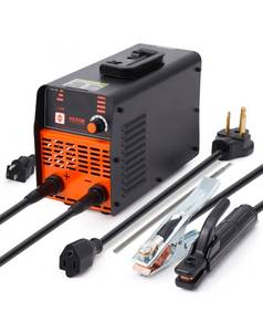 lot 18043 image: VEVOR Stick Welder, 200A ARCLift TIG 2-IN-1 Welding Machine with IGBT Inverter 110V220V Portable MMA Welder Machine with Hot Start, Arc force and Anti-Stick - Retail $100