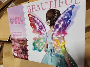 lot 21356 image: Kids Fairy Wings, Light up and Vibrate - Retail $0