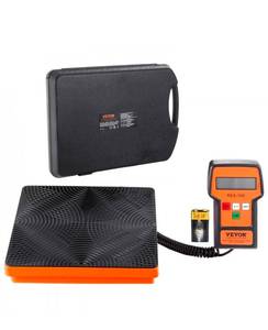 lot 21376 image: VEVOR Refrigerant Scale 220 LBS HAVC Charging Recovery Freon Scale, with Wired Remote Control, 5g High Precision Electronic Digital Recovery Weight Scale with Case and Dry Battery - Retail $72