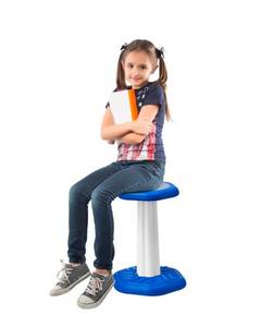 lot 21378 image: VEVOR Kids Wobble Chair, Active Chair with Sponge Cushion, Wobble Stool Improves Focus, Posture and Calm Children, Ideal for Schools and Home, Age 7-14, Blue - Retail $0