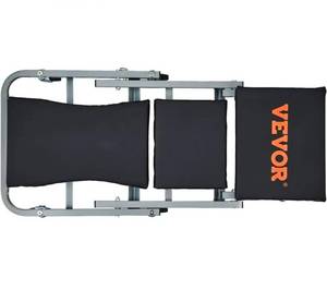 lot 21385 image: VEVOR Z-Creeper Seat, 2 in 1 Rolling Folding Car CreeperStool, 300 lbs Capacity Mechanic Creeper, Low Profile Creeper with 6 pcs Wheels for Garage, Shop, Auto Repair, Lay Down or Sit, Black - Retail $0