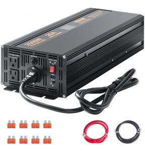lot 21411 image: VEVOR 2500W Sump Pump Battery Backup System, LCD Display, Auto Switches to Battery Inverter Power for Continuous Sump Pump Operation, Sump Pump Battery Backup Inverter for Emergency and Power Outage - Retail $211