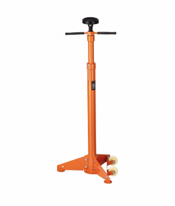 lot 21442 image: VEVOR Underhoist Support Stand, 34 Ton Capacity Under Hoist Jack Stand, Lifting from 38.4 to 75.4 in, Bearing Mounted Spin Handle, Self-Locking Threaded Screw, Two Wheels, Support Vehicle Components - Retail $65
