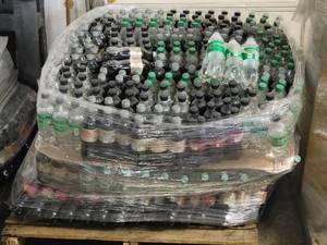 lot 100 image: Pallet of Soda Approximately 120 6-Packs of Assorted Coke and Sprite Products - BB Dates Between OCT 2025 to JAN 2026