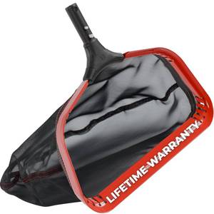 lot 7000 image: ProTuff 490 Promise 23.5in Wide Pro Pool Leaf Rake Net, Deep Bag Skimmer