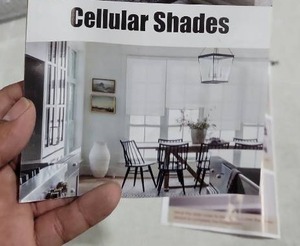 lot 7012 image: Cordless Cellular Shades Grey 47 wide